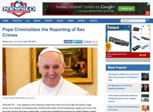 PopeCriminalizes