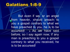 Galatians 1:8-9